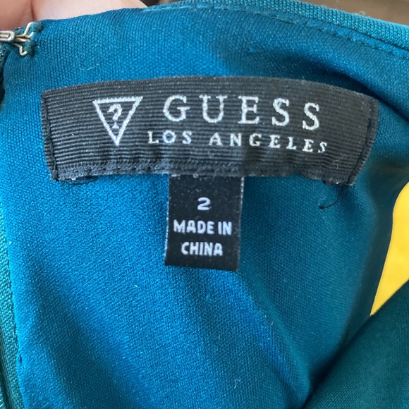 Guess Emerald Green Cocktail Dress Size US 2 - Picture 4 of 4